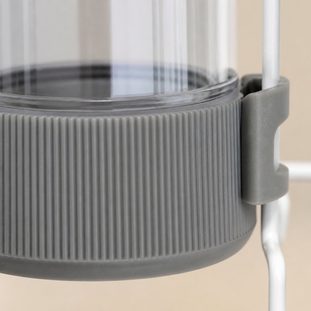 Hanging Feeder & Waterer — Material and finish