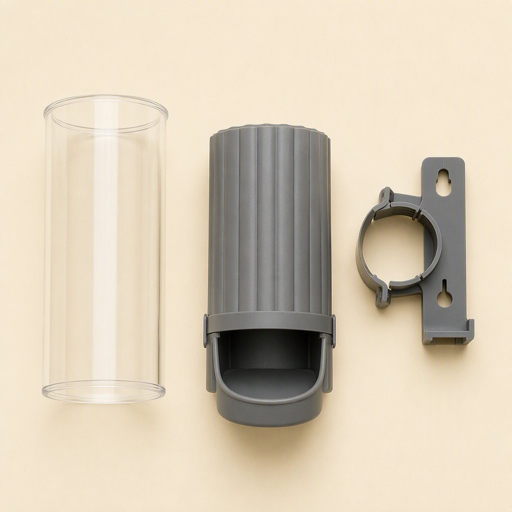 Hanging Feeder & Waterer — Parts and reverse