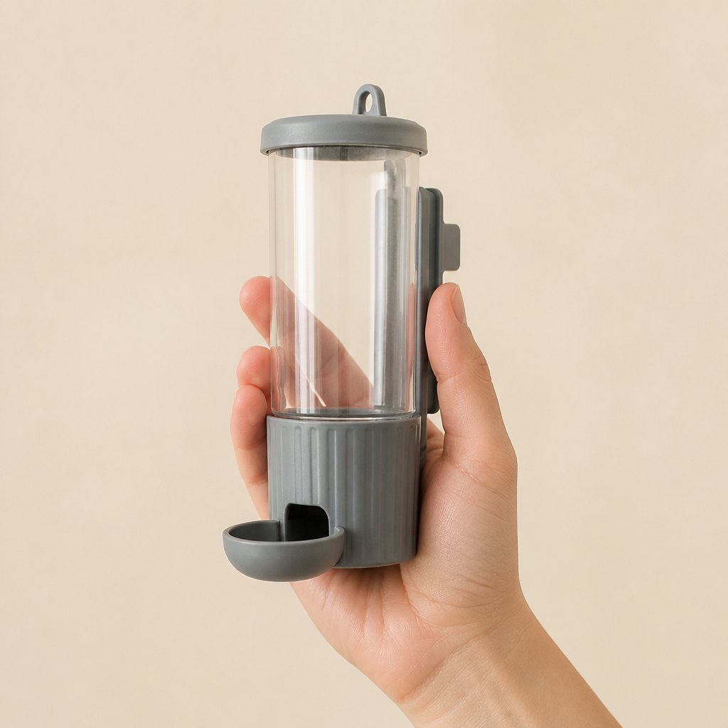 Hanging Feeder & Waterer — Shown in the hand