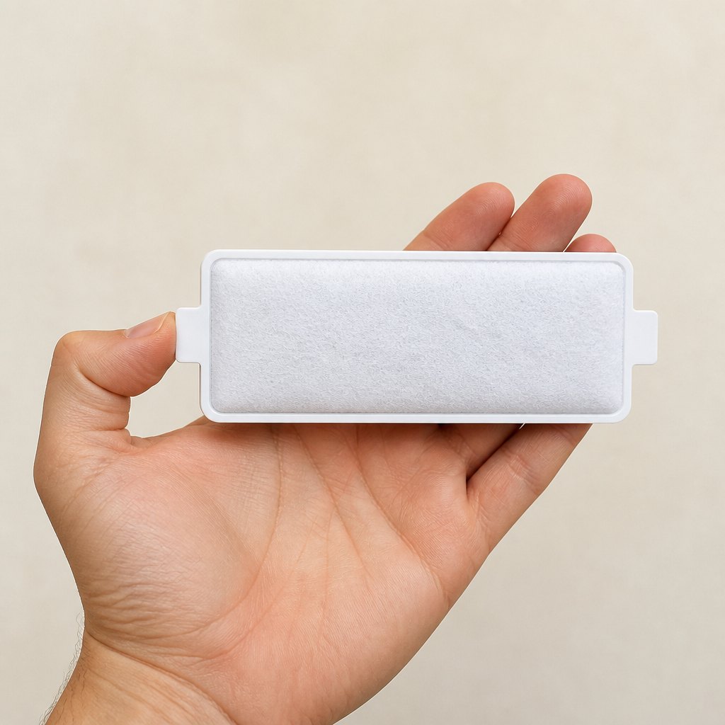 Rectangular Wing Filter Candidate — Shown in the hand