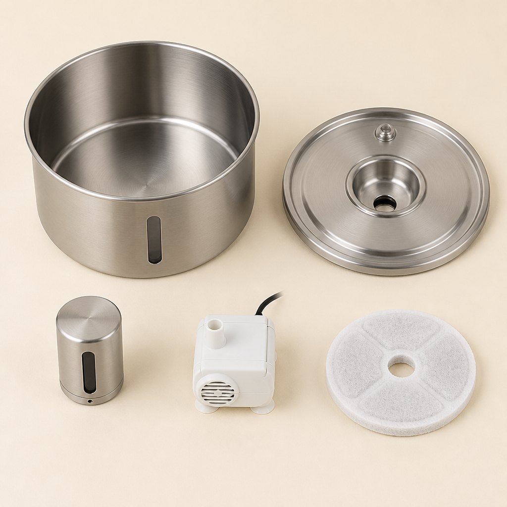 Cordless Sensor Fountain Series — Parts and reverse