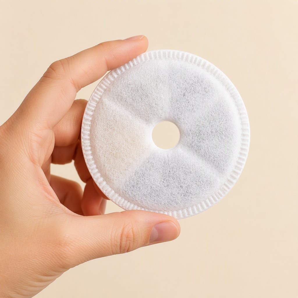 Round Filter & Sponge Sets — Shown in the hand
