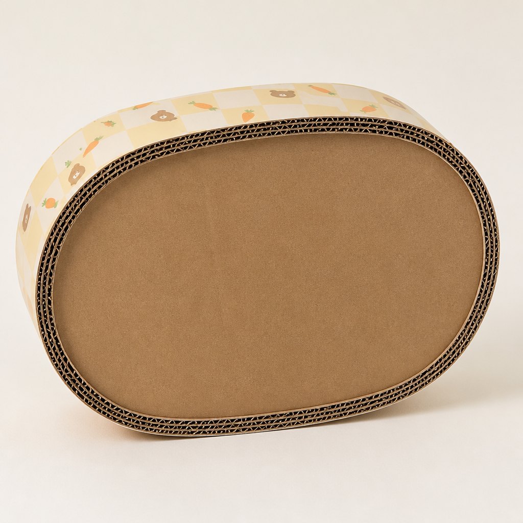 Oval Corrugated Scratcher Lounge — Parts and reverse