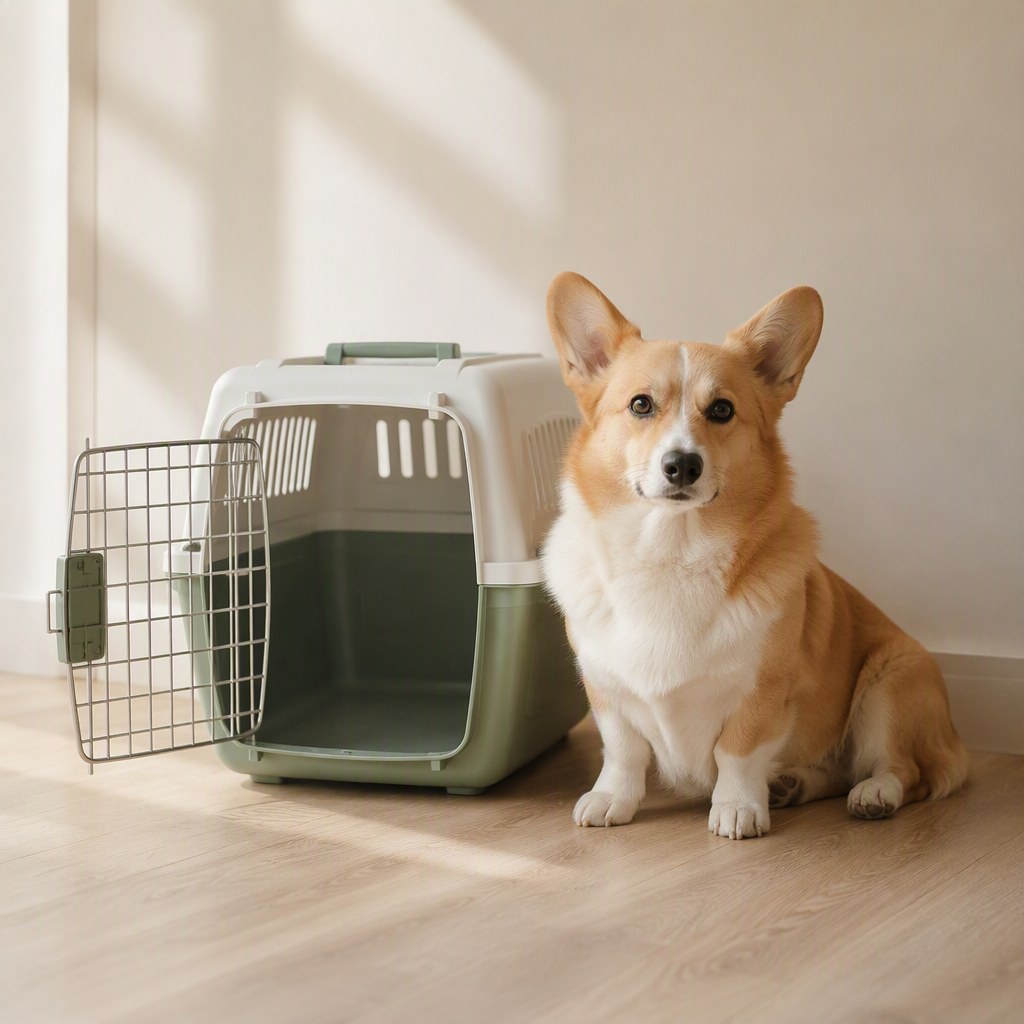 Ventilated Pet Travel Carrier — In context