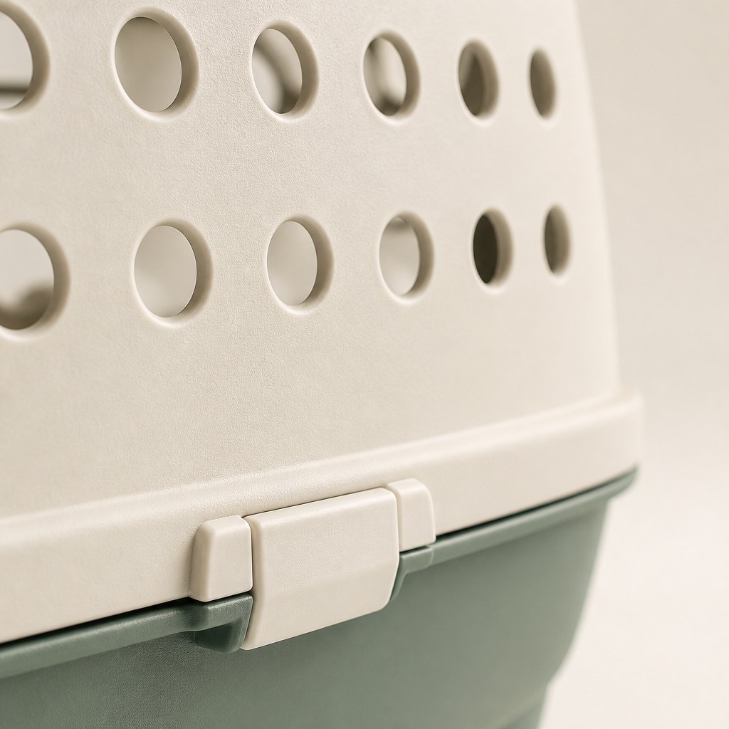 Ventilated Pet Travel Carrier — Material and finish