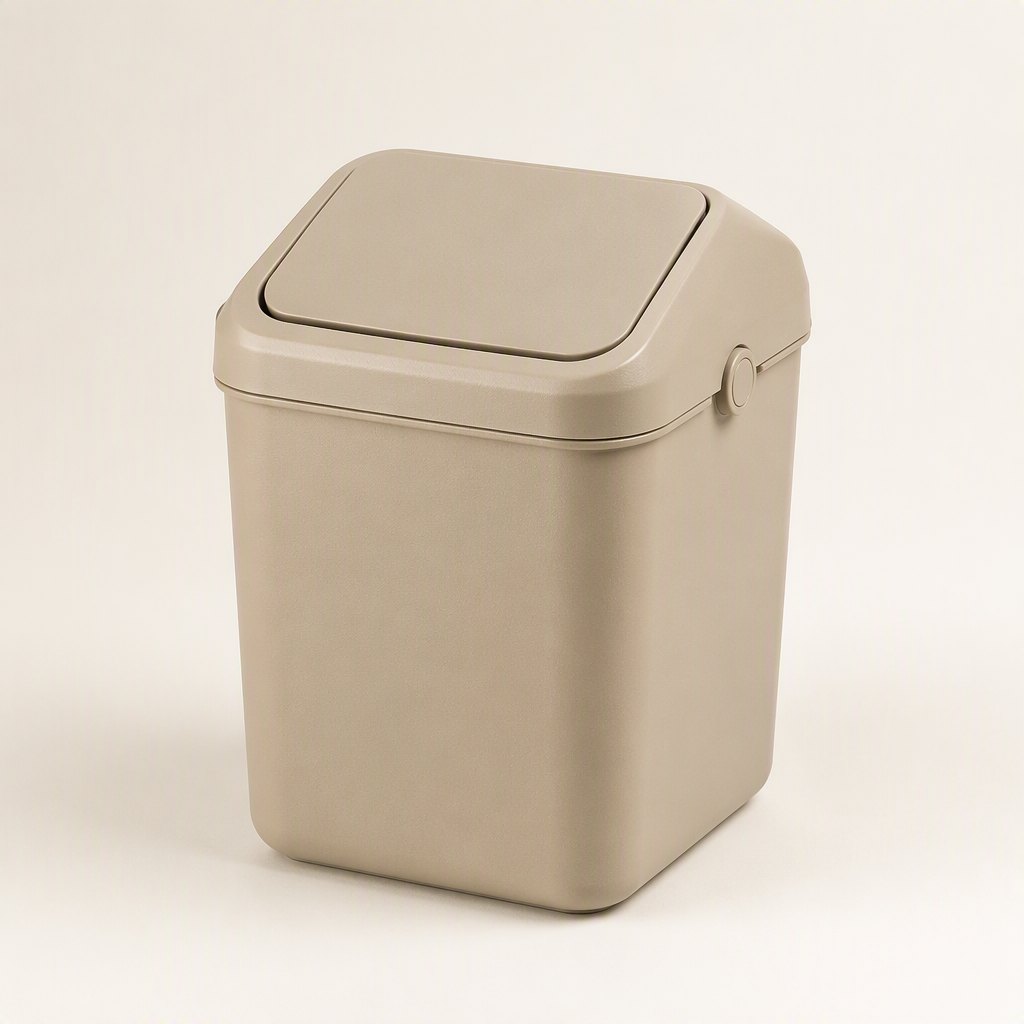 Lidded Cat Litter Waste Bin — Product