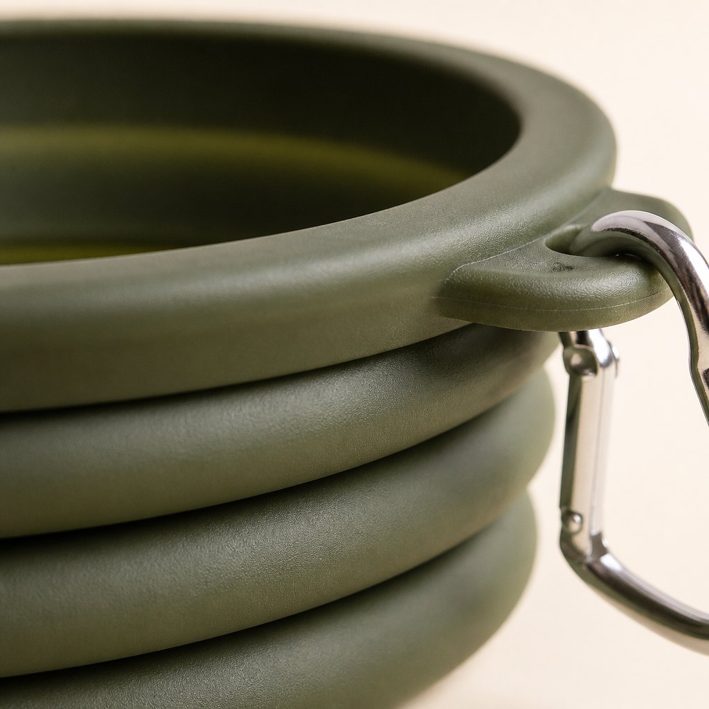 Collapsible Silicone Travel Bowl — Material and finish