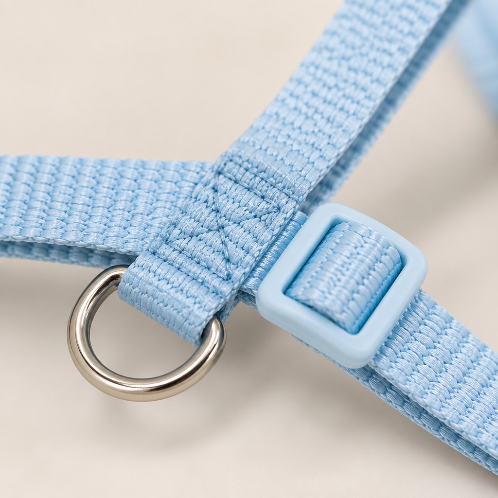 Adjustable Cat Harness and Lead Set — Material and finish